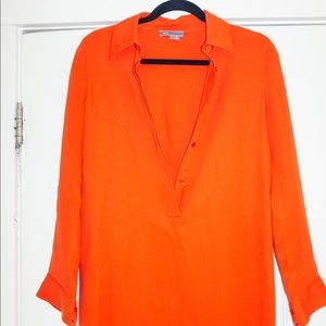 Vince Shirt Dress, Orange